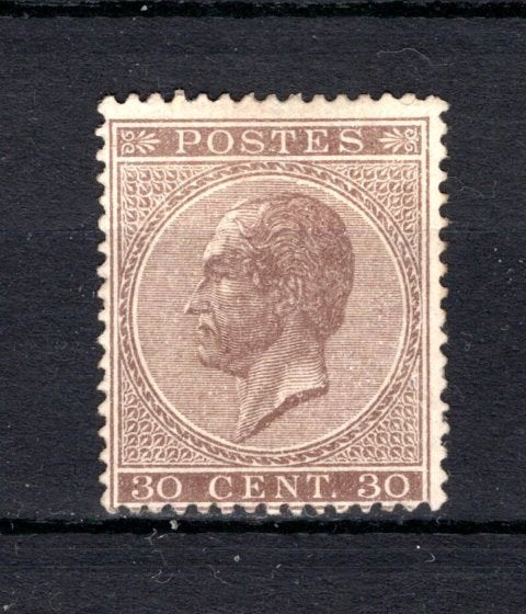19 MH 1865-1866 - Z.M. Koning Leopold I COB 2100 €, Verzenden, Postfris, Spoor van plakker