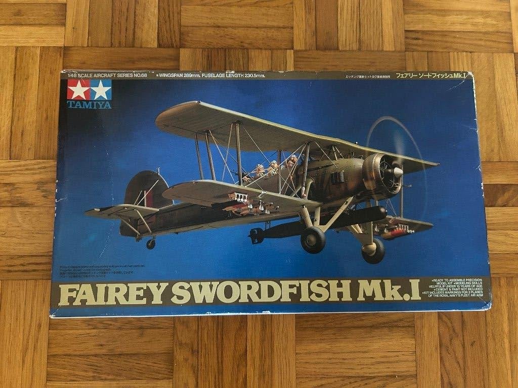 Tamiya swordfish MK.I 1/48, Hobby en Vrije tijd, Overige merken, Verzenden, Zo goed als nieuw, Groter dan 1:72