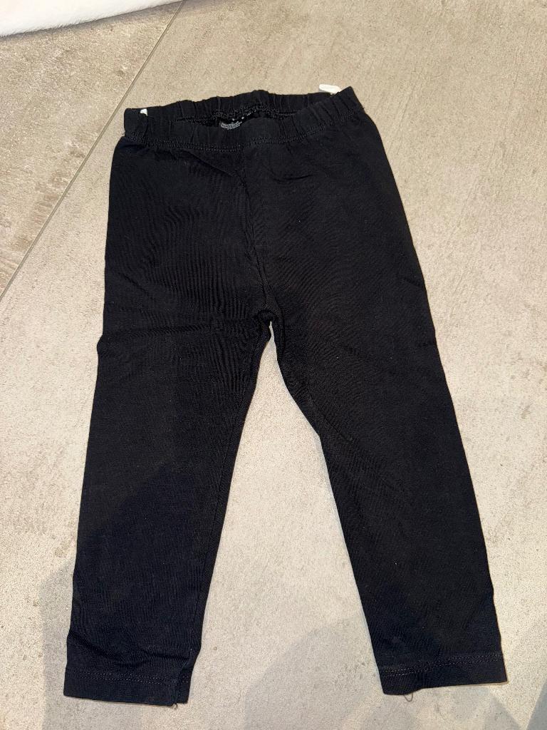 Legging H&M noir, Kinderen en Baby's, Babykleding | Maat 86, Divided / H&M, Broekje, Jongetje of Meisje, Nieuw