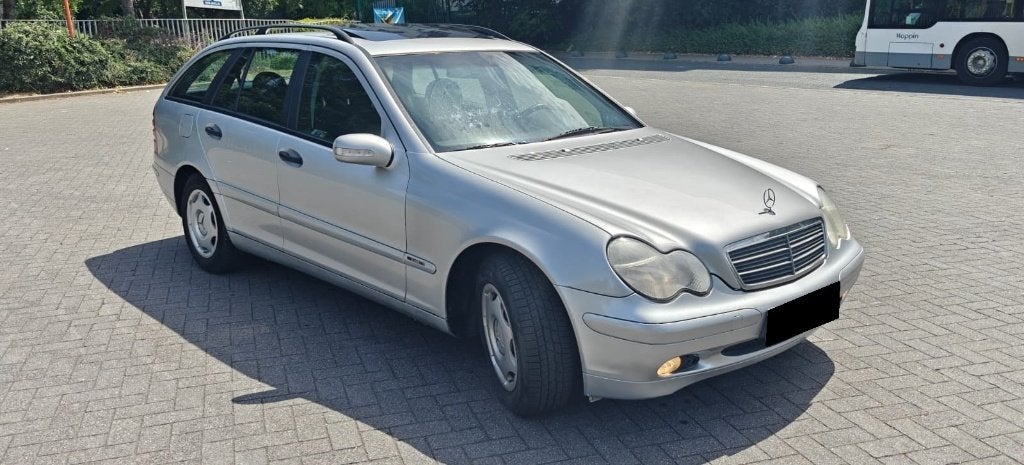 @ Mercedes C180 K Break 2002 165Km Airco Dak Euro 4 CT OK @, Zwart, 4 cilinders, 1796 cc, 190 g/km