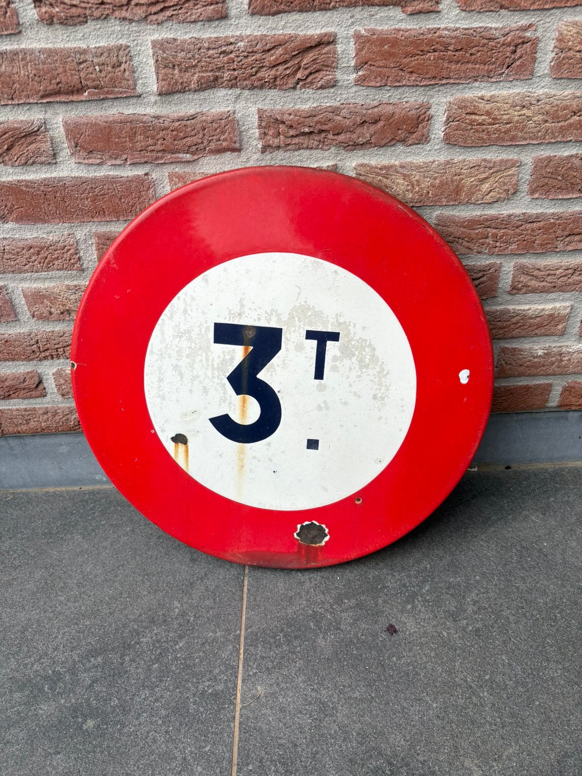 Panneau émaillée signalisation, Collections, Marques & Objets publicitaires, Enlèvement, Utilisé