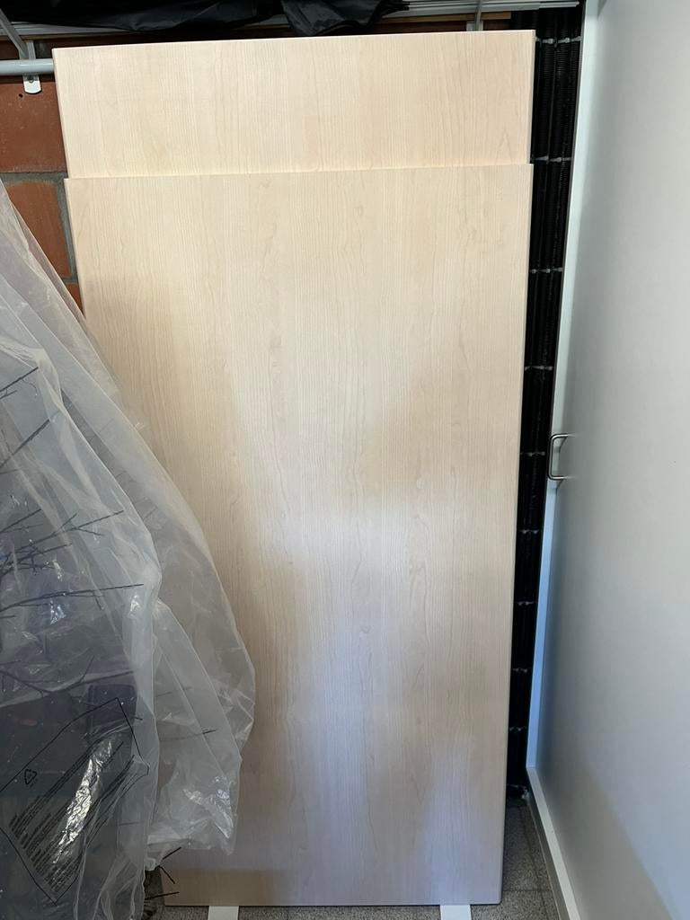 Bureau-/werkbladen 180 en 160cm op 80cm - FINEER LOS, Ophalen, Gebruikt, Hout, 20 tot 50 mm