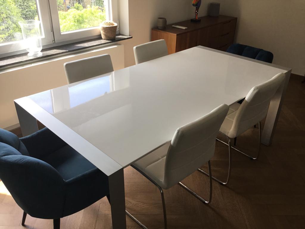 Table salle a manger et 6 chaises, Maison & Meubles, Métal, Enlèvement, Utilisé, 50 à 100 cm