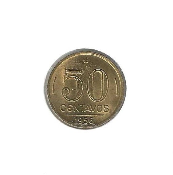 Brazilië, 50 Centavos 1956., Postzegels en Munten, Ophalen of Verzenden, Zuid-Amerika, Losse munt