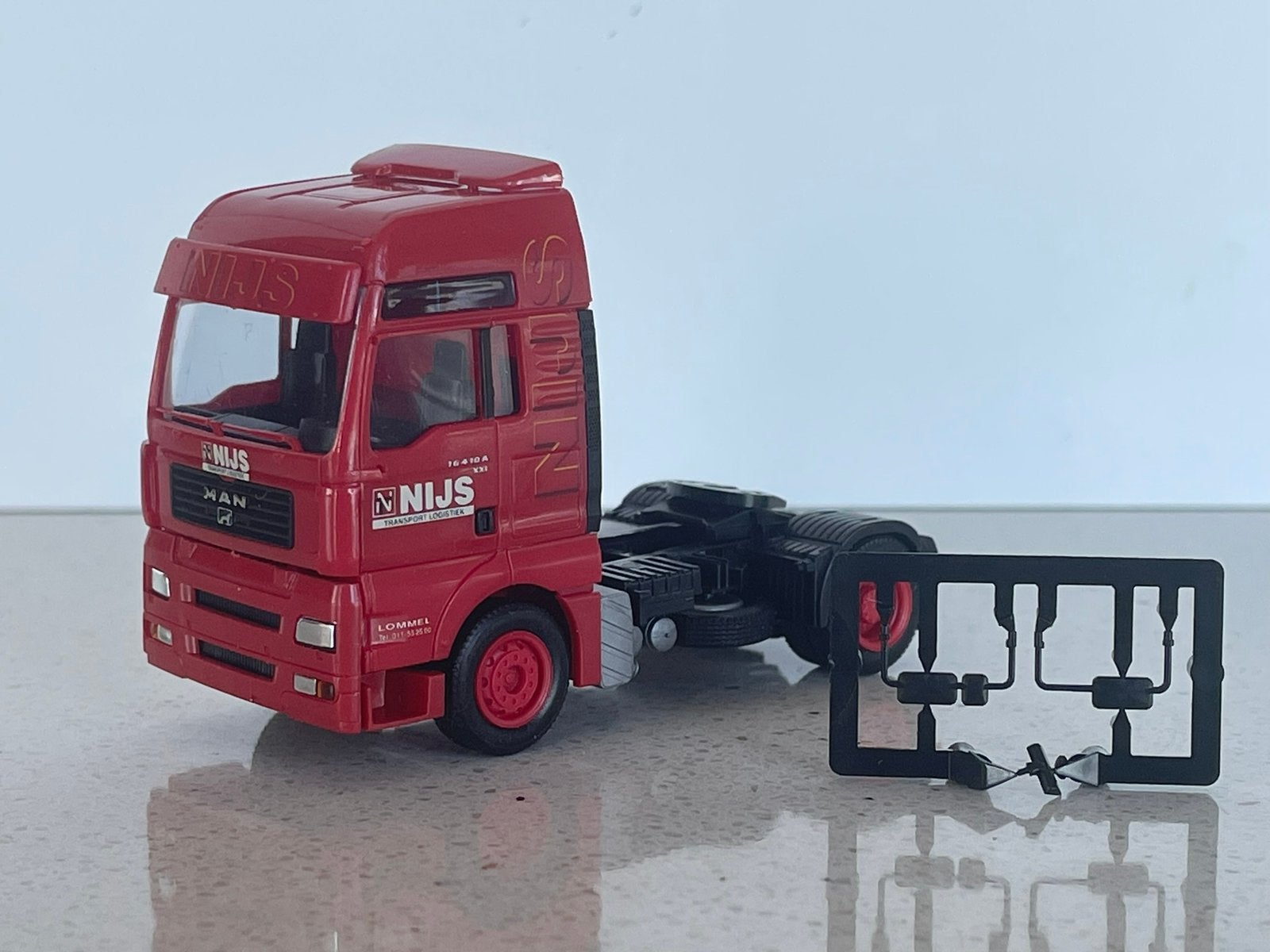 Herpa MAN TGA firma Nijs trekker 1:87, Ophalen of Verzenden, Zo goed als nieuw, Bus of Vrachtwagen, Herpa