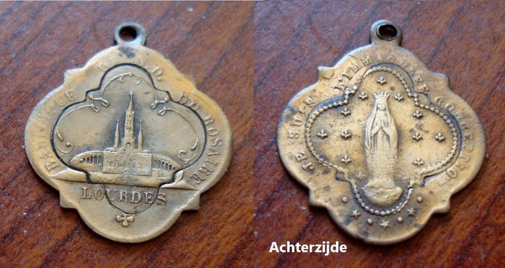 Medaille Notre-dame du Rosaire Lourdes, Verzamelen, Religie, Ophalen of Verzenden, Gebruikt, Overige typen, Christendom | Katholiek