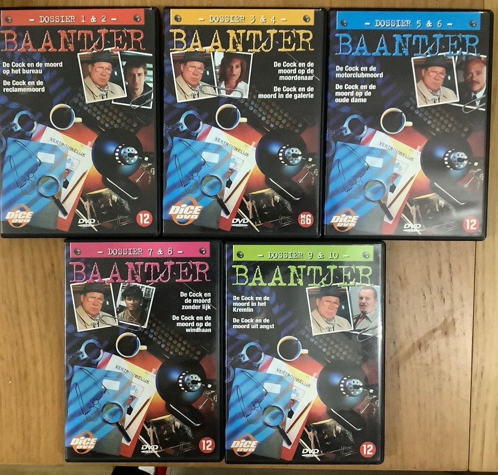 Baantjer Dossier 1 t/m 10 Dvd 10disc, À partir de 12 ans, Enlèvement ou Envoi, Utilisé, Drame