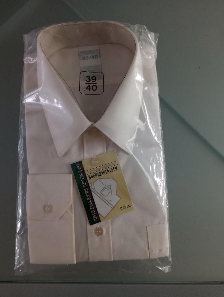 Beige overhemd Hema maat 39 / 40, Kleding | Heren, Overhemden, Nieuw, Halswijdte 39/40 (M), Beige, Ophalen of Verzenden