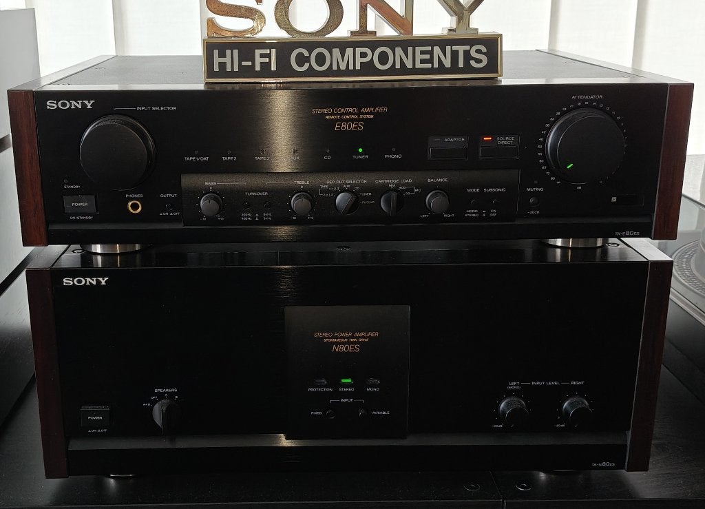 SONY ES - TA-N80ES & TA-E80ES, Enlèvement, Comme neuf, 120 watts ou plus, Sony