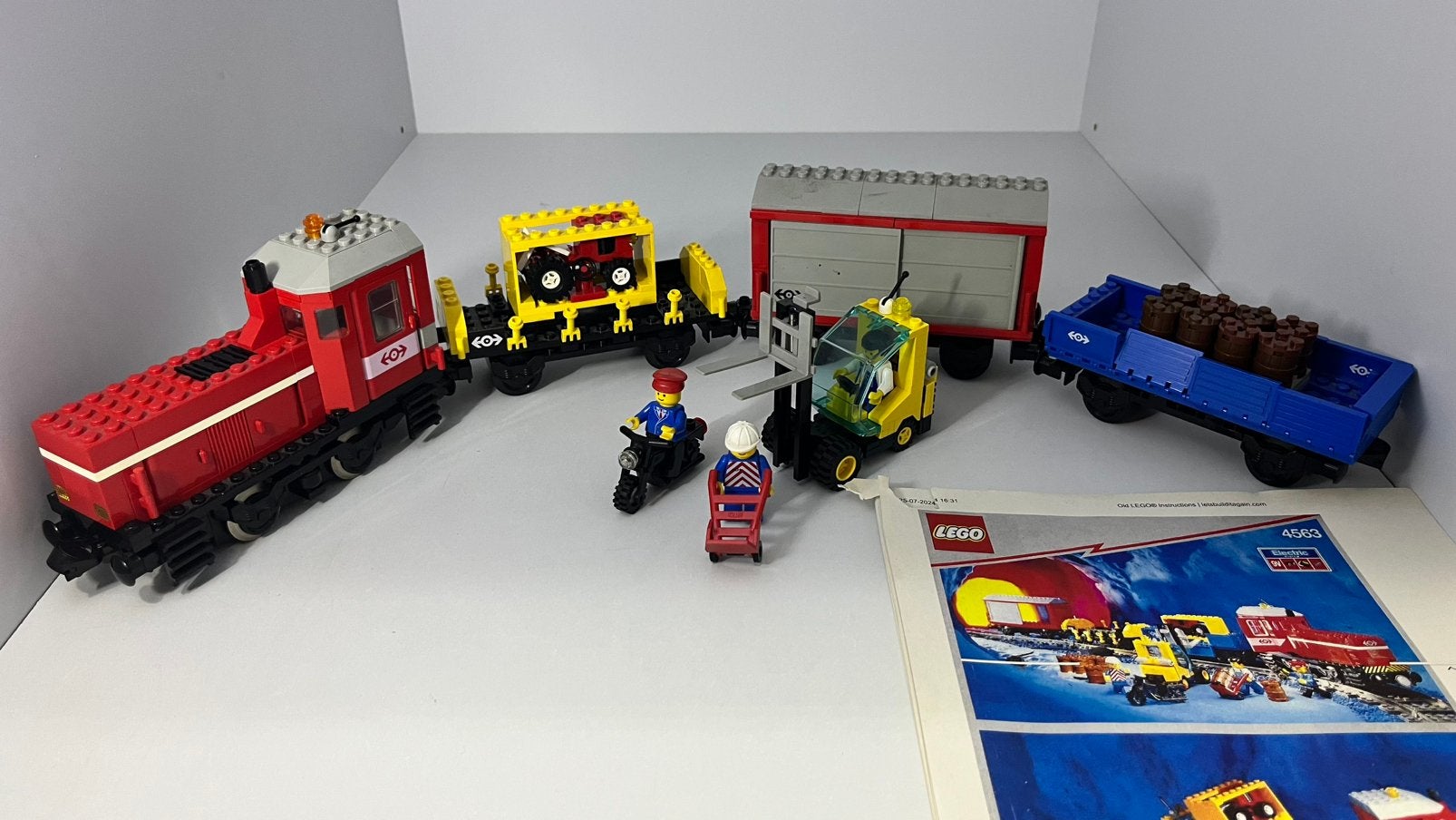 Lego 4563 - Goederentrein, Gebruikt, Lego, Complete set, Inclusief minifiguren
