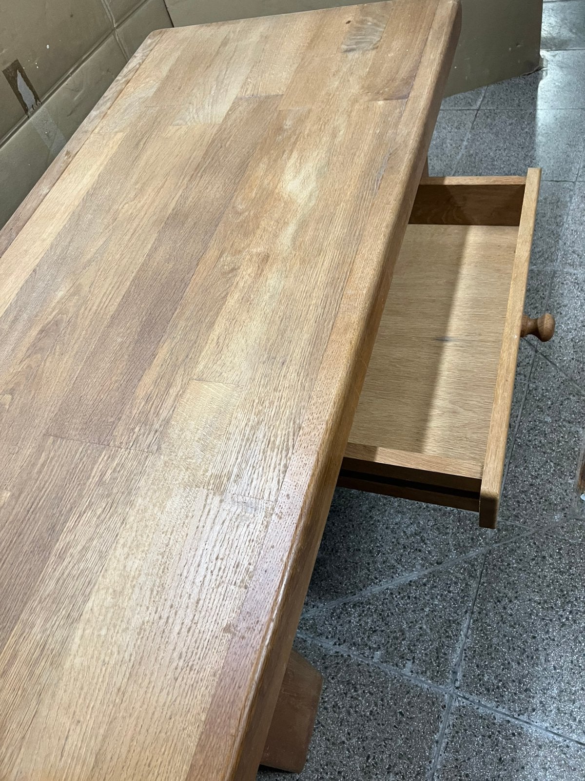 Salon tafel, Huis en Inrichting, Ophalen, Gebruikt, 100 tot 150 cm, Eikenhout