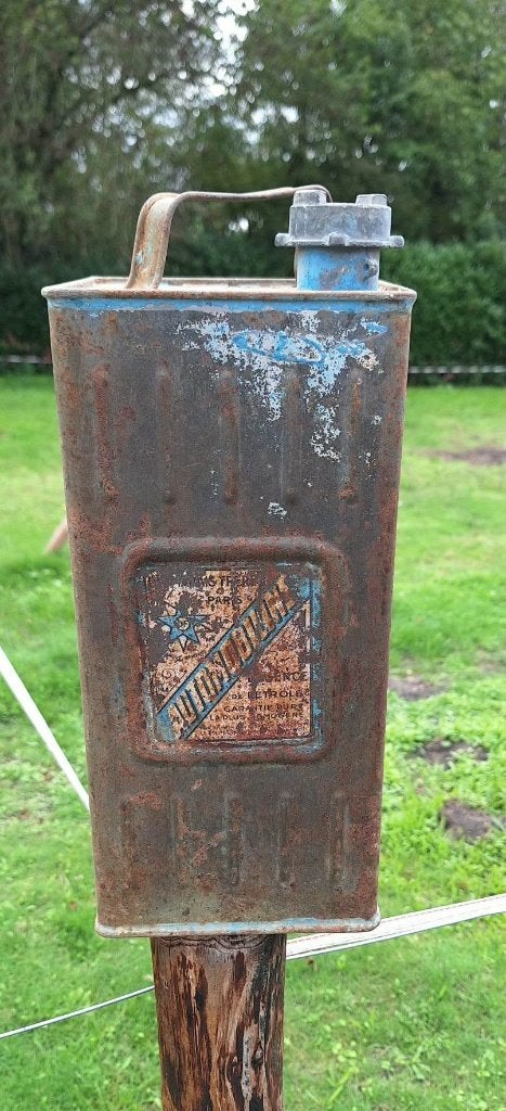 Antiek Automobiline blik uit Desmarais Frères Parijs️ Fr.️⛽️, Verzamelen, Ophalen of Verzenden, Gebruikt, Overige, Overige merken