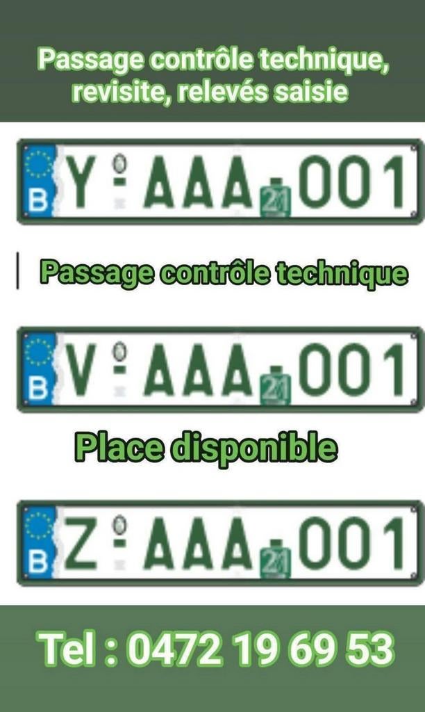 Passage contrôle technique tel 0472196953, Enlèvement ou Envoi