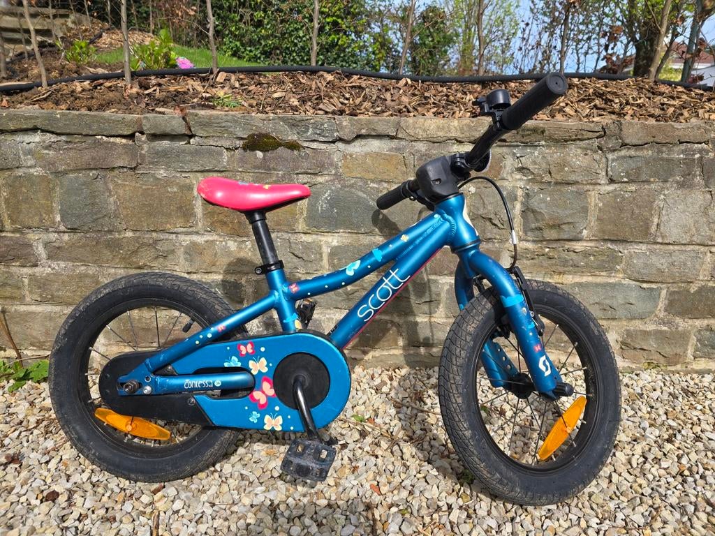 Velo enfant VTT Scott Condessa - 14 pouces, Vélos & Vélomoteurs, Vélos | Vélos pour enfant, Utilisé, Moins de 16 pouces, Frein à rétropédalage