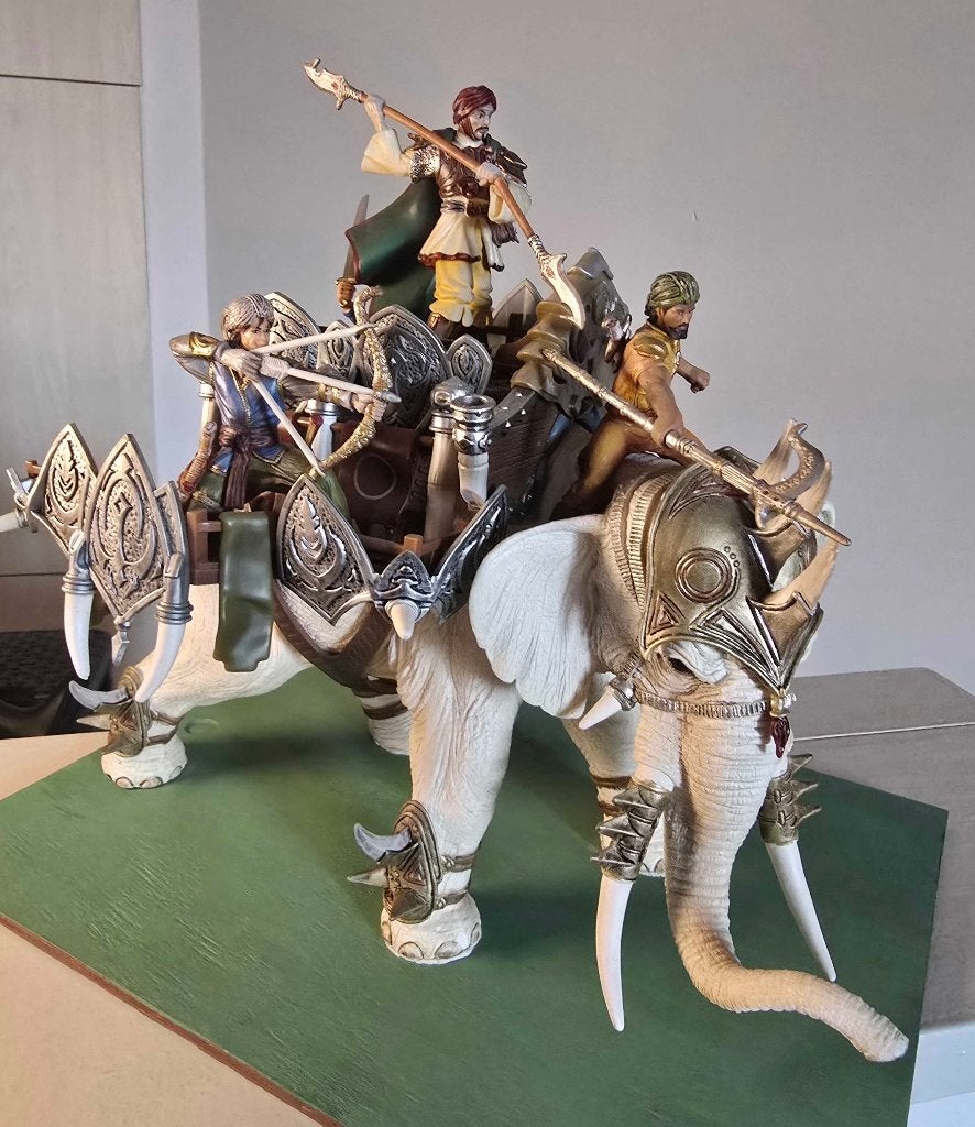 Schleich War Elephant + warriors, volledige set met extras, Ophalen of Verzenden, Zo goed als nieuw