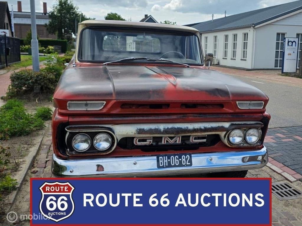 GMC 1500 | 1966 | Route 66 Auctions, Achat, Entreprise, Boîte manuelle, Autre carrosserie