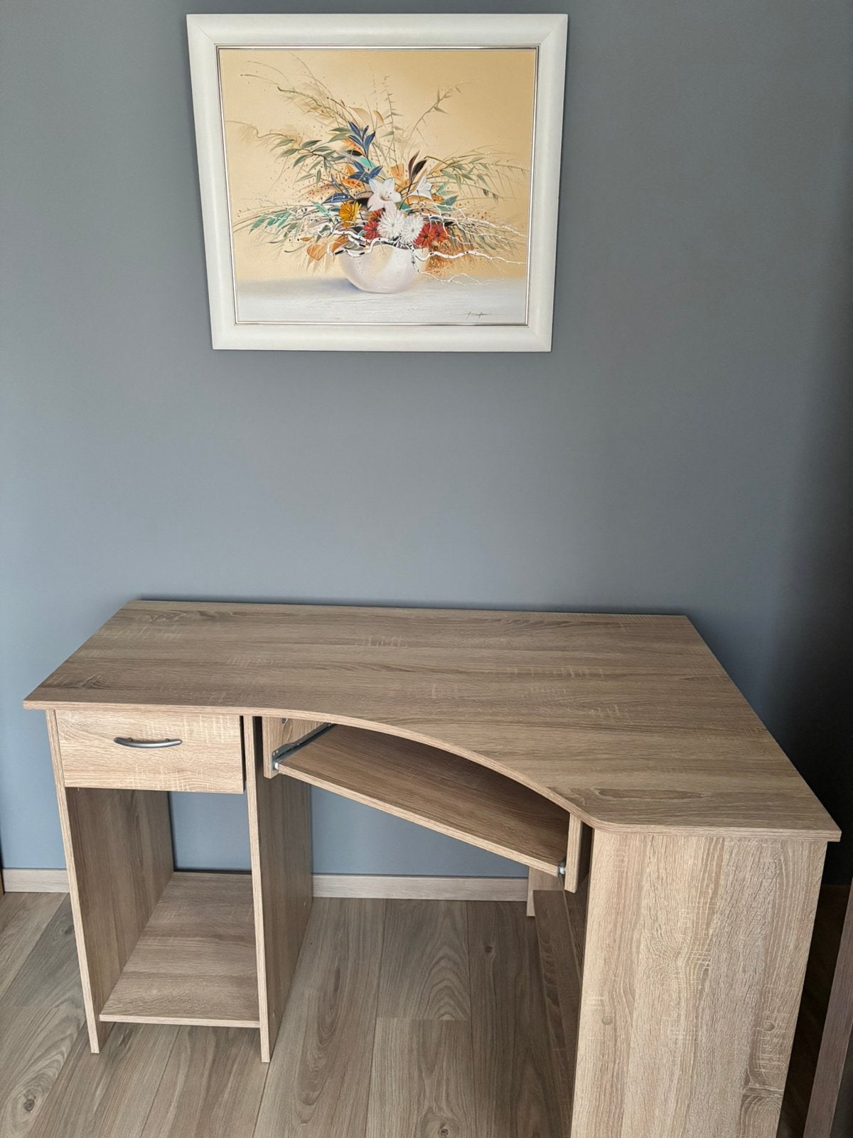 Bureau, Maison & Meubles, Avec tiroirs, Comme neuf, Beige, Moderne