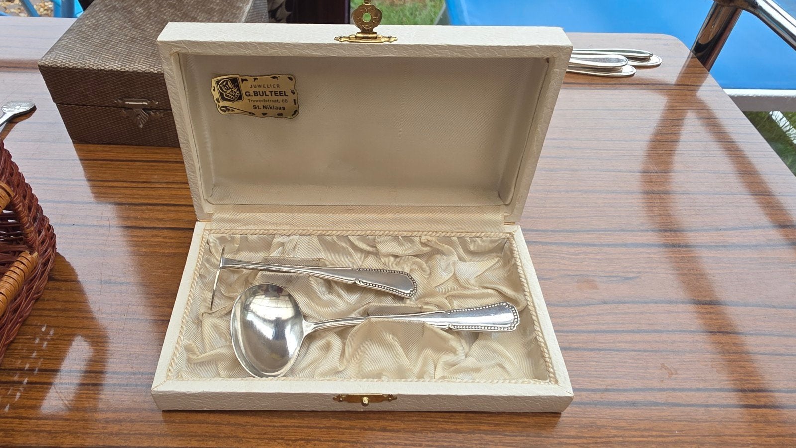 Vintage kinderbestekje Bulteel, Ophalen of Verzenden