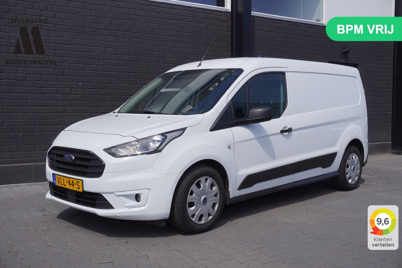 Ford Transit Connect 1.5 EcoBlue 100PK L2 EURO 6 - Airco - C, Auto's, 139 g/km, Parkeersensor, Wit, Bedrijf