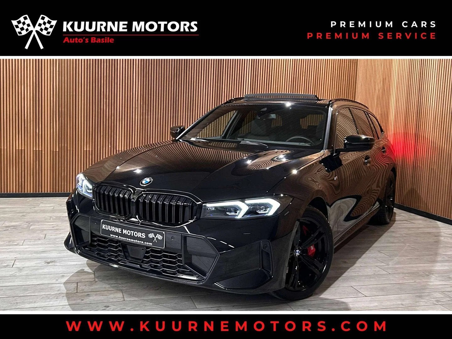 BMW 3 Serie 318 iA Touring M Pack Alu18"/Pano/Leder/Acc/Led/, Autos, Cuir, Achat, 2255 kg, Noir