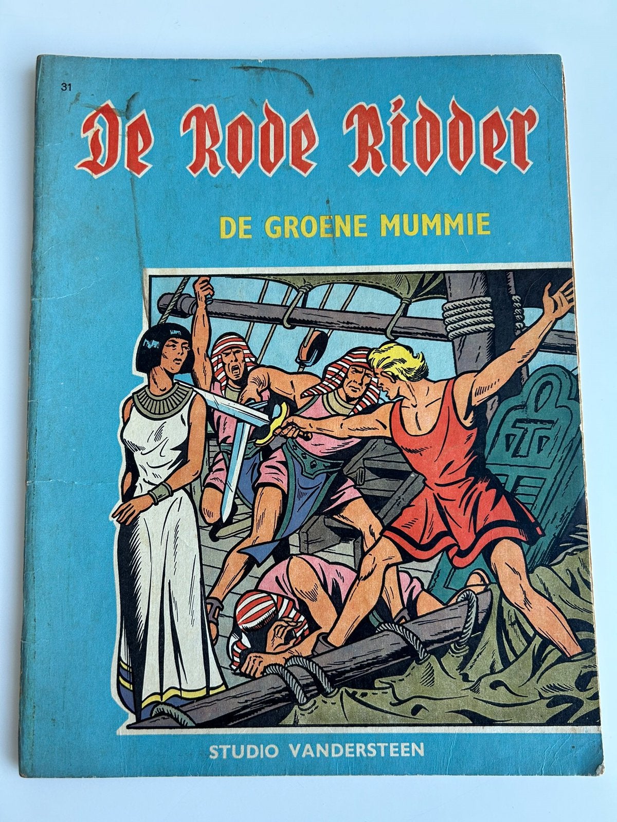 De Rode Ridder 31 De Groene Mummie 1ste druk 1966, Ophalen of Verzenden, Gelezen