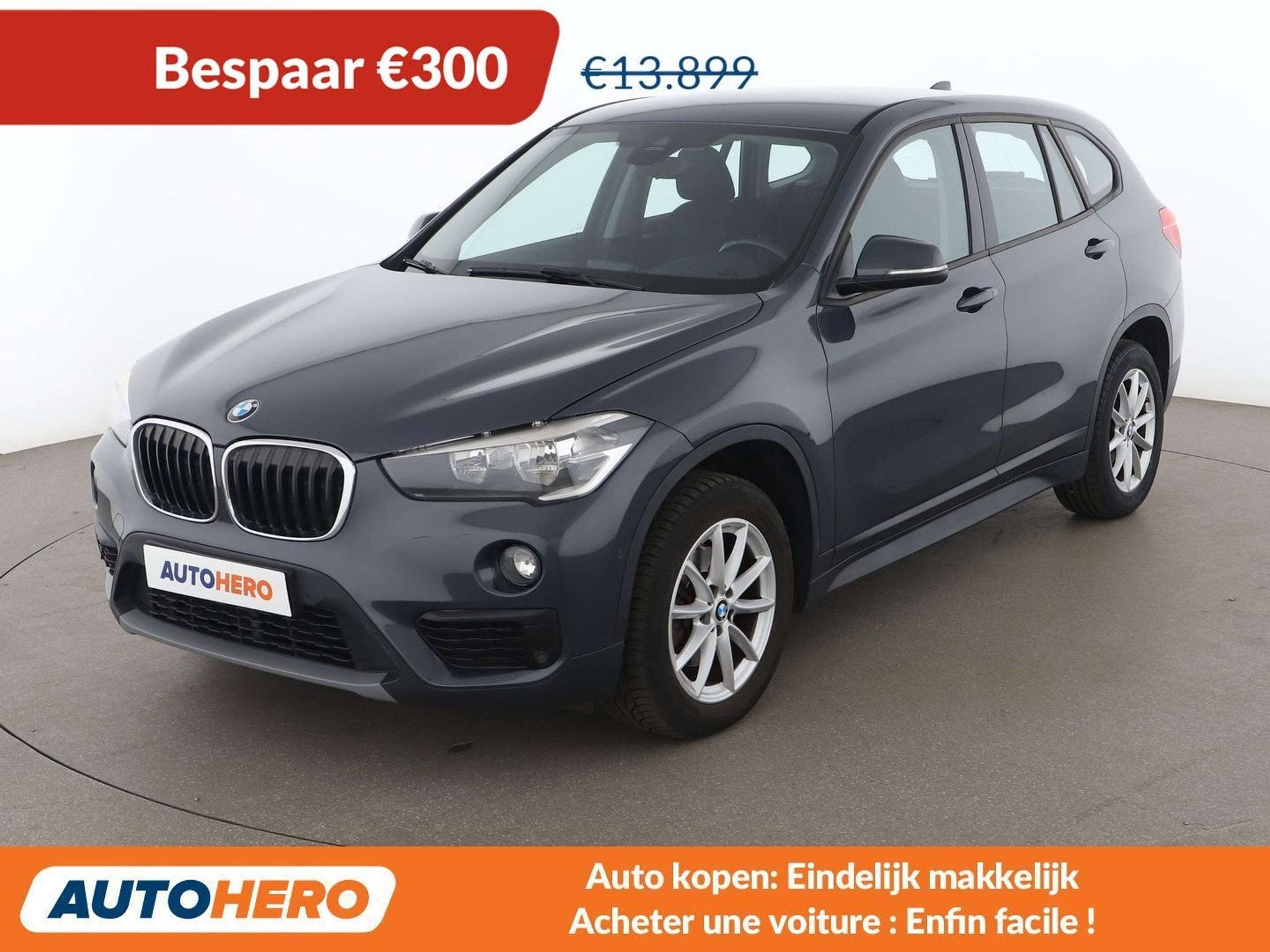 BMW X1 sDrive 18d Advantage (bj 2016, automaat), Auto's, BMW, Stof, 150 pk, SUV of Terreinwagen, Zilver of Grijs