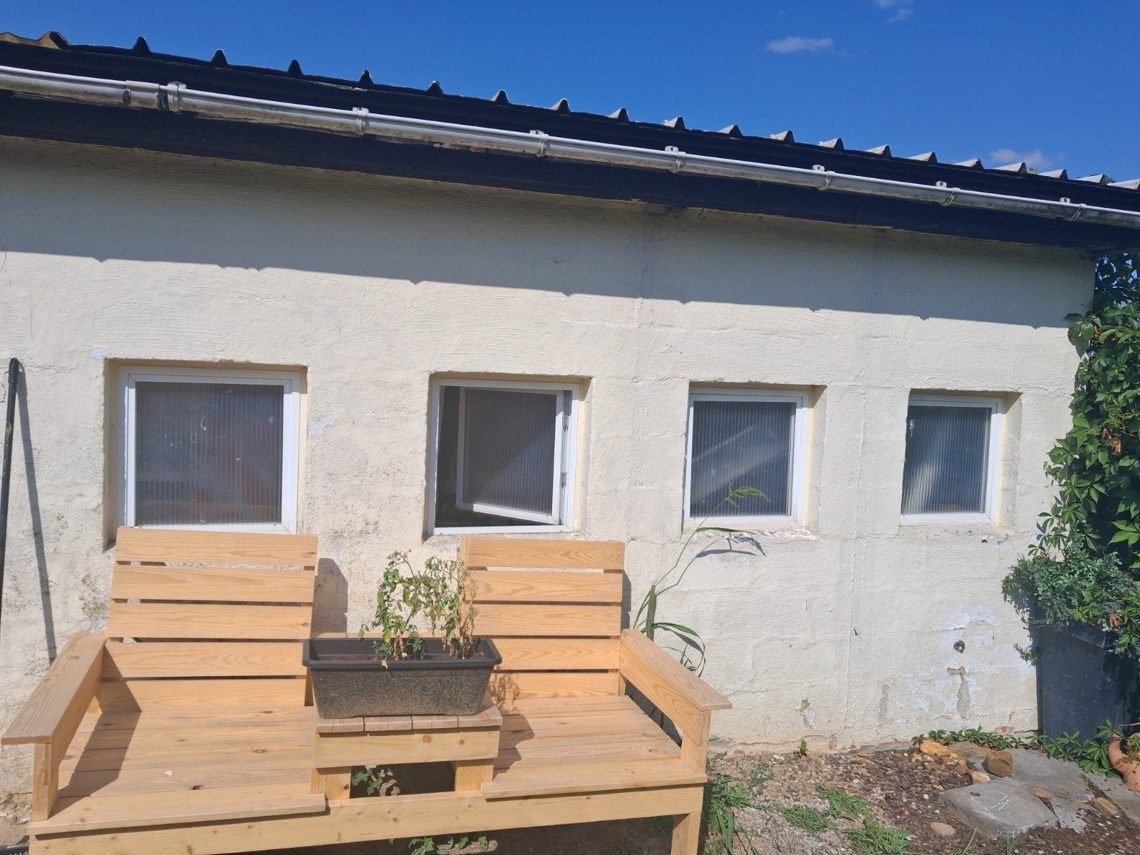 raampjes voor stal of serre, Ophalen
