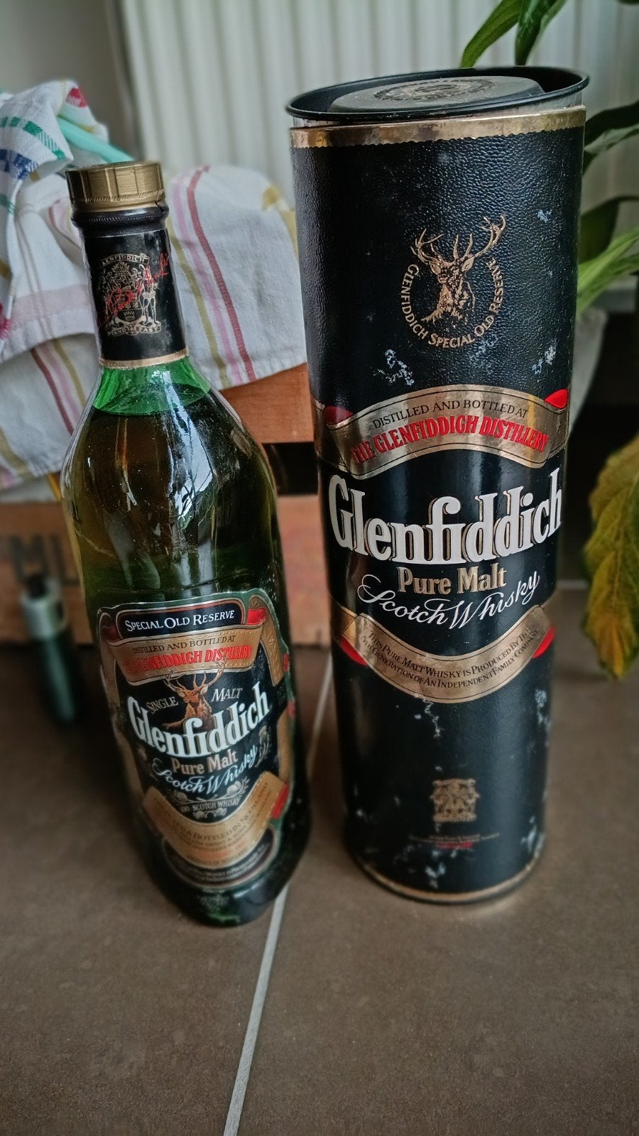 Vintage Glenfiddich Pure Malt Special Old Reserve - 1 Litre, Ophalen, Vol