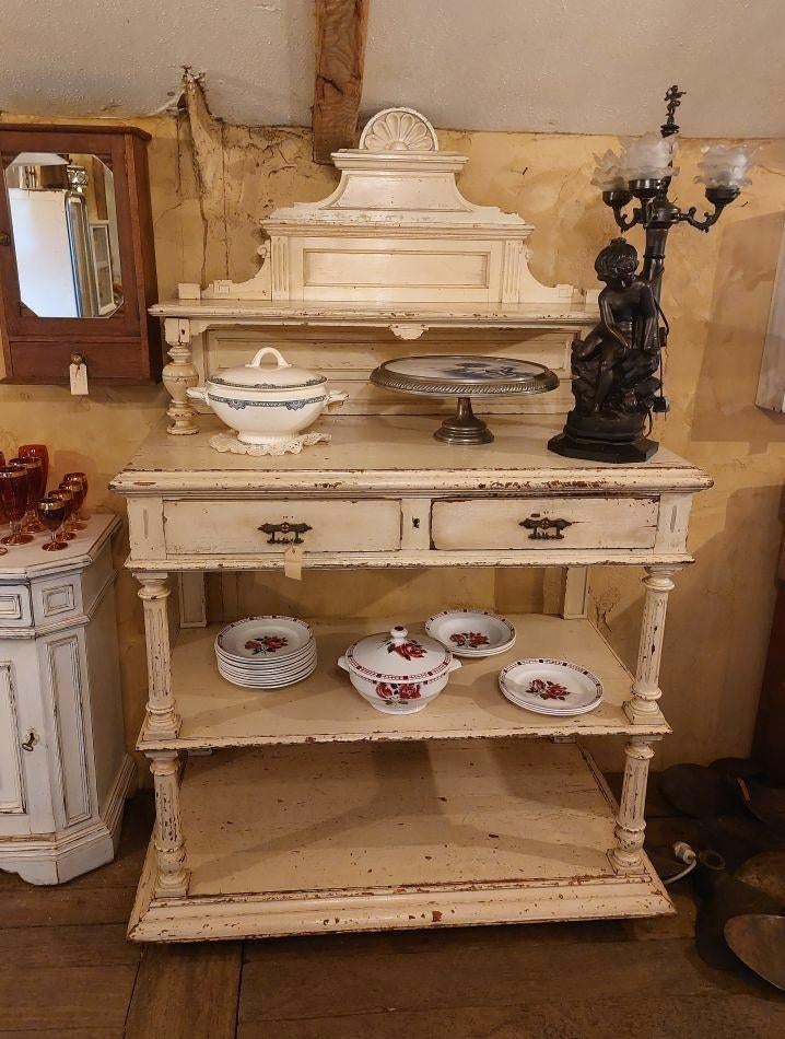 étagère ancienne avec 2 tiroirs, Antiquités & Art, Curiosités & Brocante, Enlèvement