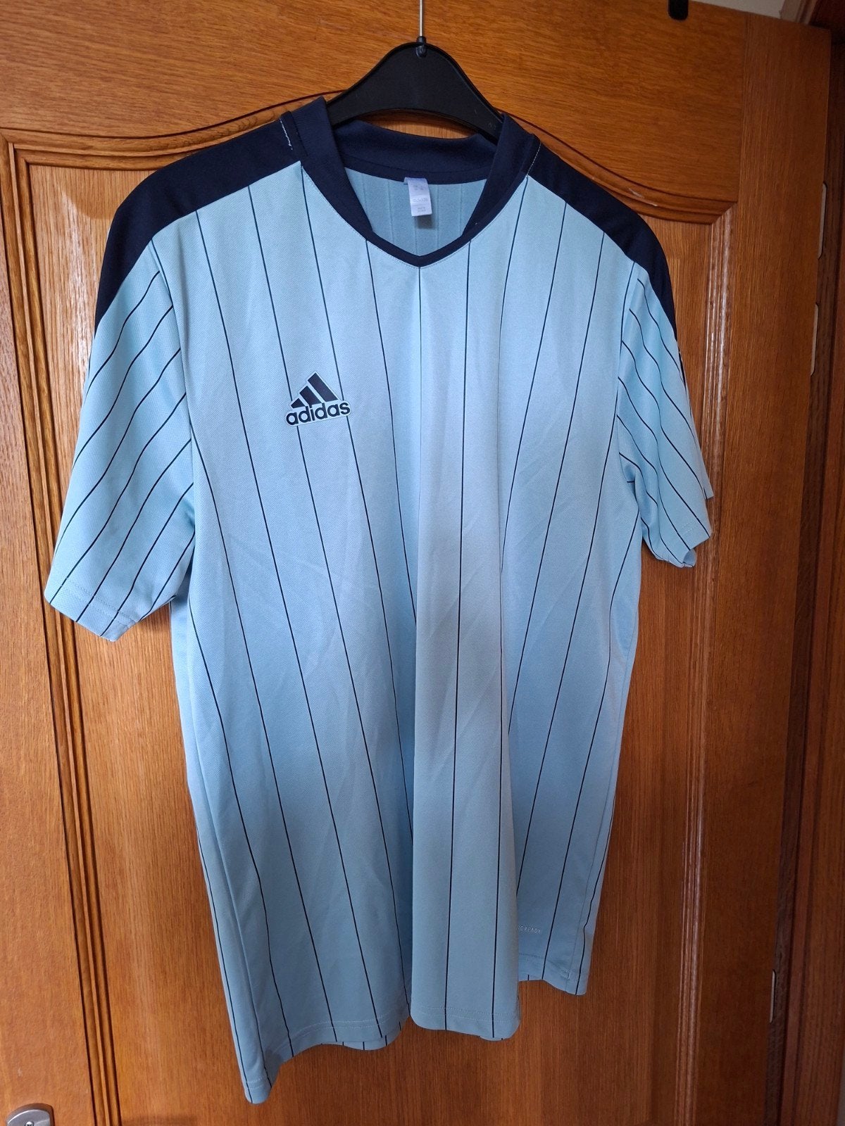 Maillot tshirt Adidas vintage rayé L, Kleding | Heren, Sportkleding, Blauw, Ophalen of Verzenden