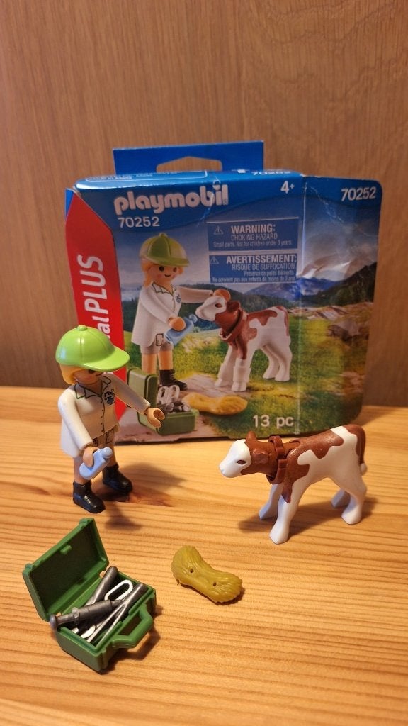 playmobil 70252 dierenarts en kalf, Complete set, Special plus, Ophalen of Verzenden, Zo goed als nieuw
