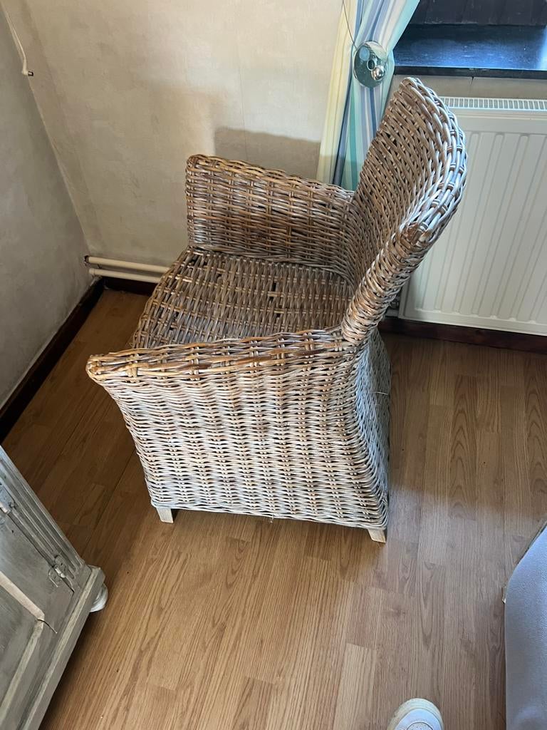 Fauteuils en rotin, Ophalen, Twee, Riet of Rotan, Zo goed als nieuw