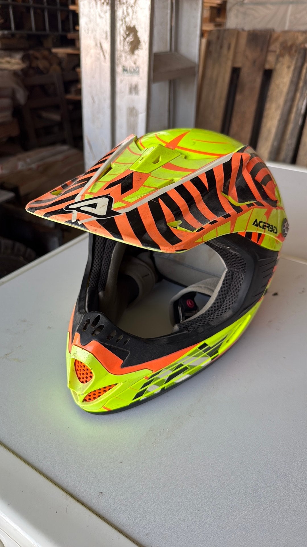 Helm maat y/m, Motoren, Ophalen, Tweedehands, M, Kinderen