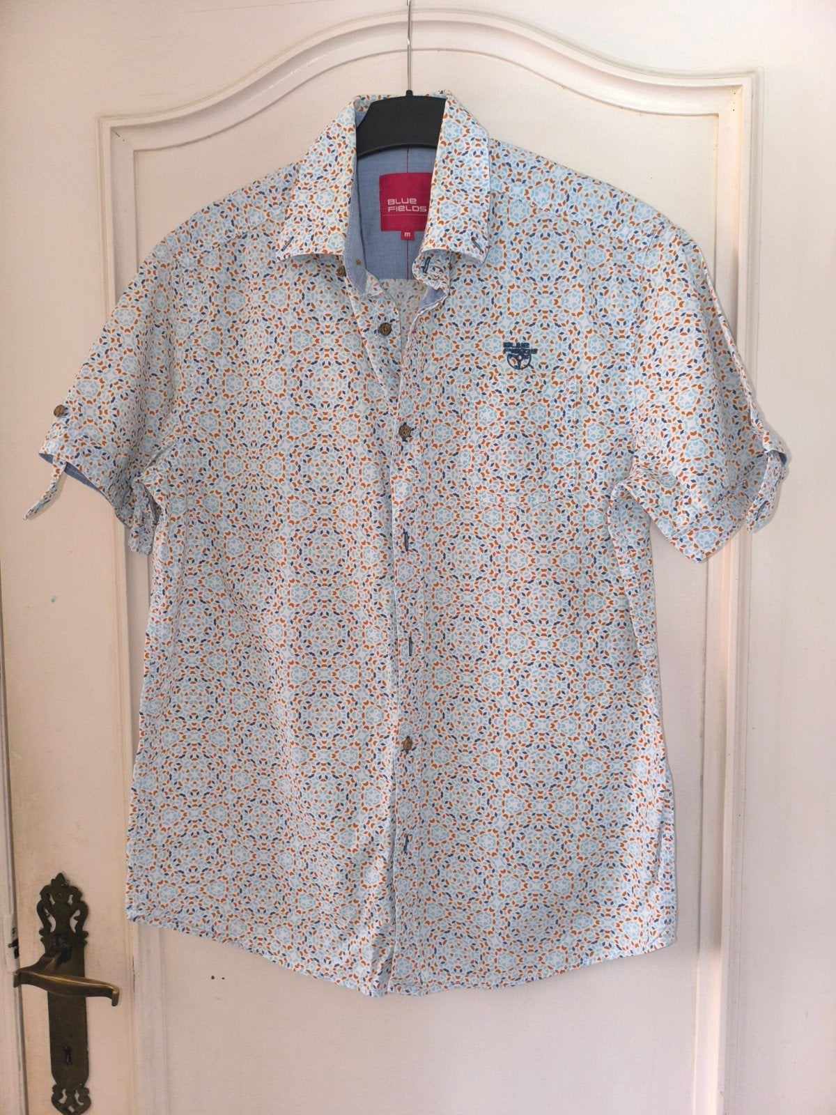 Mooi hemd Blue fields medium, Kleding | Heren, Overhemden, Ophalen of Verzenden