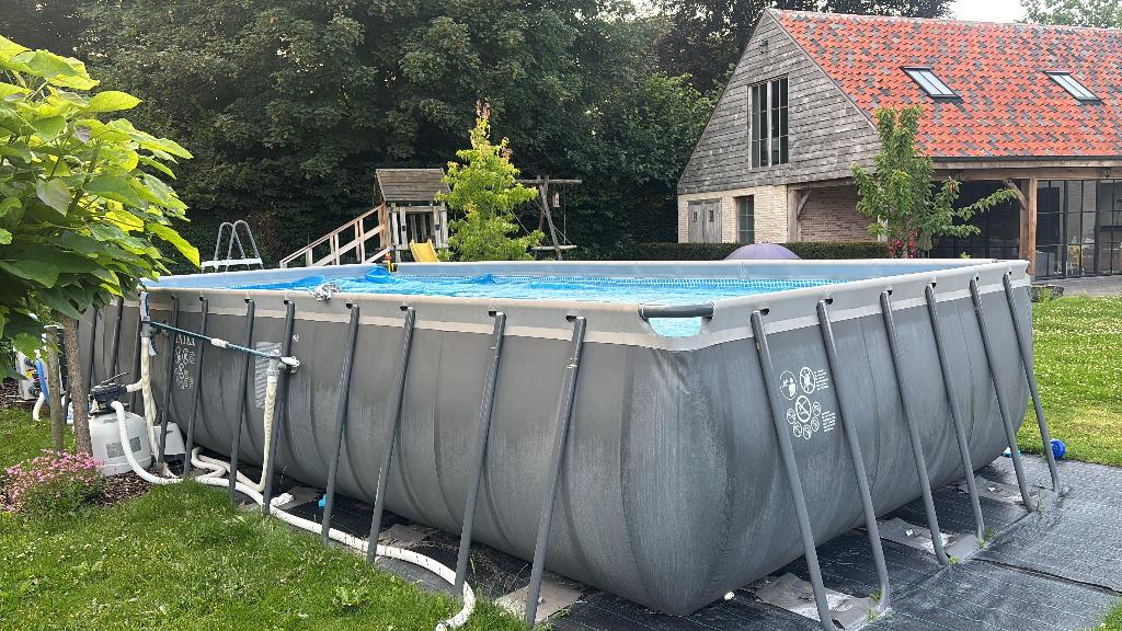 Intex zwembad, Tuin en Terras, Gebruikt, 300 cm of meer, Rechthoekig, Ophalen