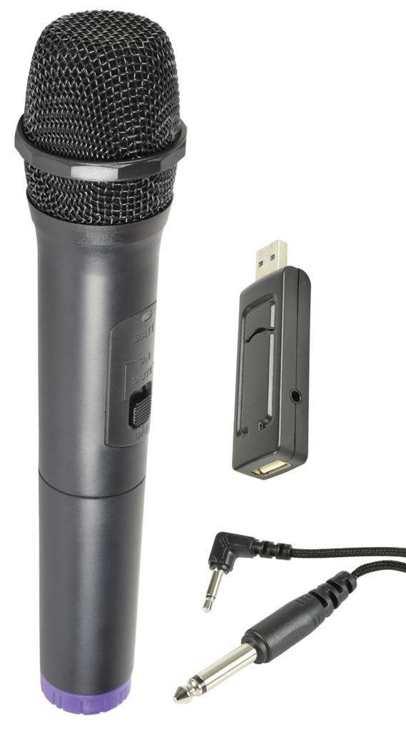 Draadloze 864,8 Mhz USB-gevoede handheld UHF-microfoon, Muziek en Instrumenten, Ophalen of Verzenden, Nieuw, Draadloos