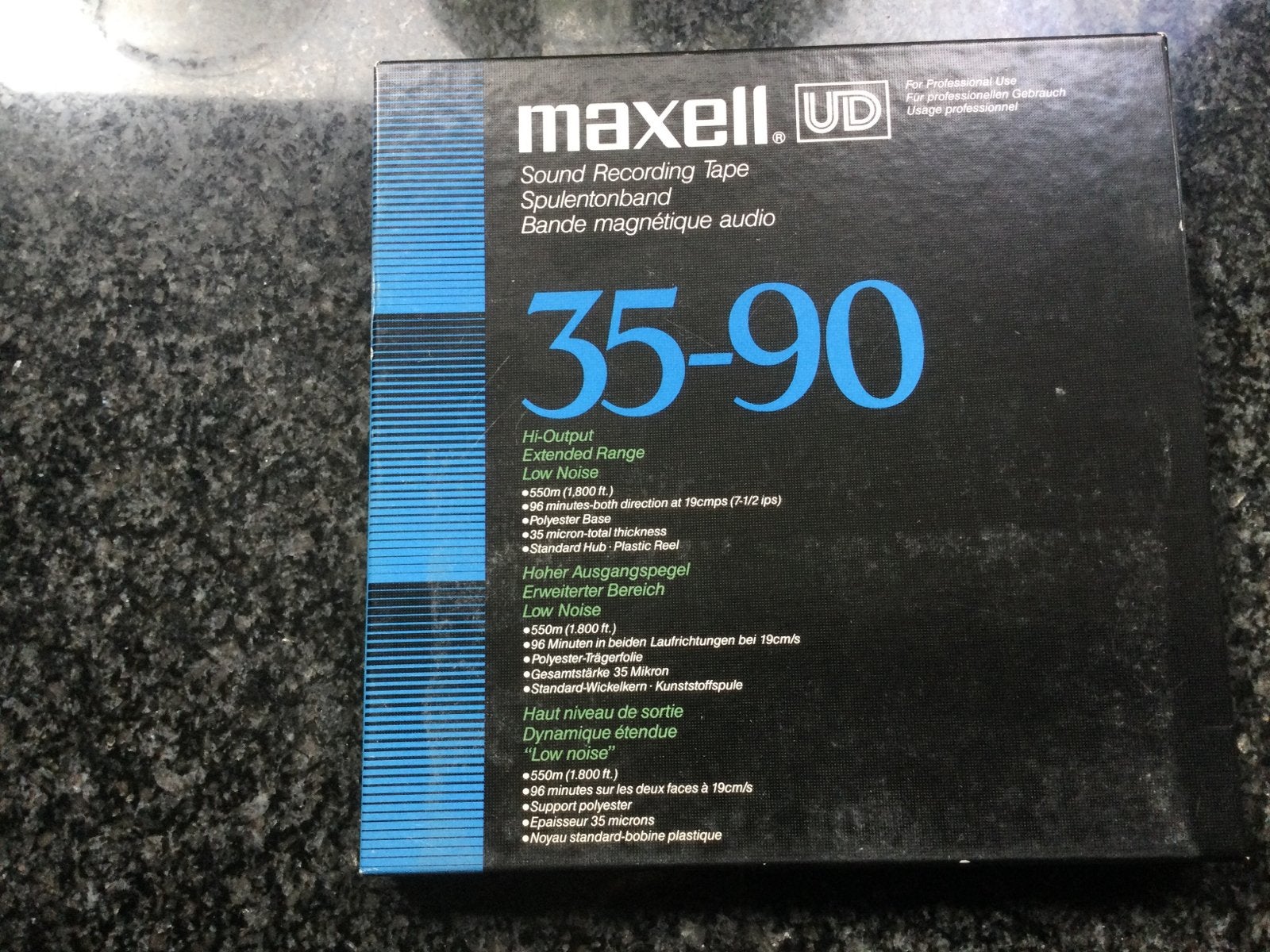 5 x Maxell UD 35-90 Sound Recording Tape, Audio, Tv en Foto, Bandrecorder, Ophalen of Verzenden