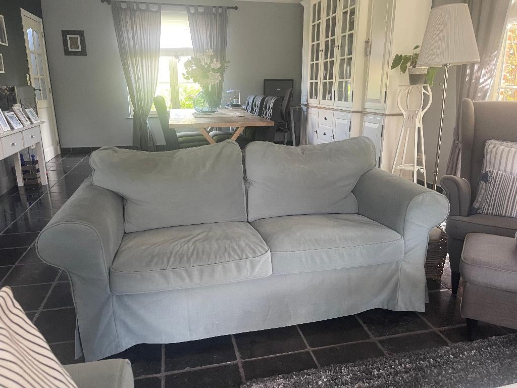 Longchair + 2-zit, Huis en Inrichting, Zetels | Zetels, Ophalen, Gebruikt, Rechte bank, Stof