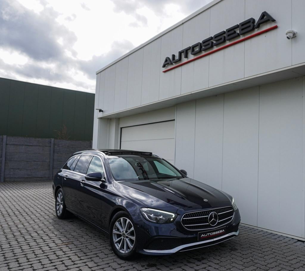 Mercedes E200d Aut. Break Pano/Camera/Garantie, Automaat, Achterwielaandrijving, Euro 6, Blauw