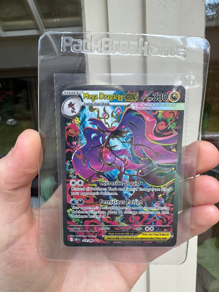 Mega dragalge ex chaos rising, Hobby en Vrije tijd, Verzamelkaartspellen | Pokémon, Ophalen of Verzenden, Nieuw, Losse kaart, Foil