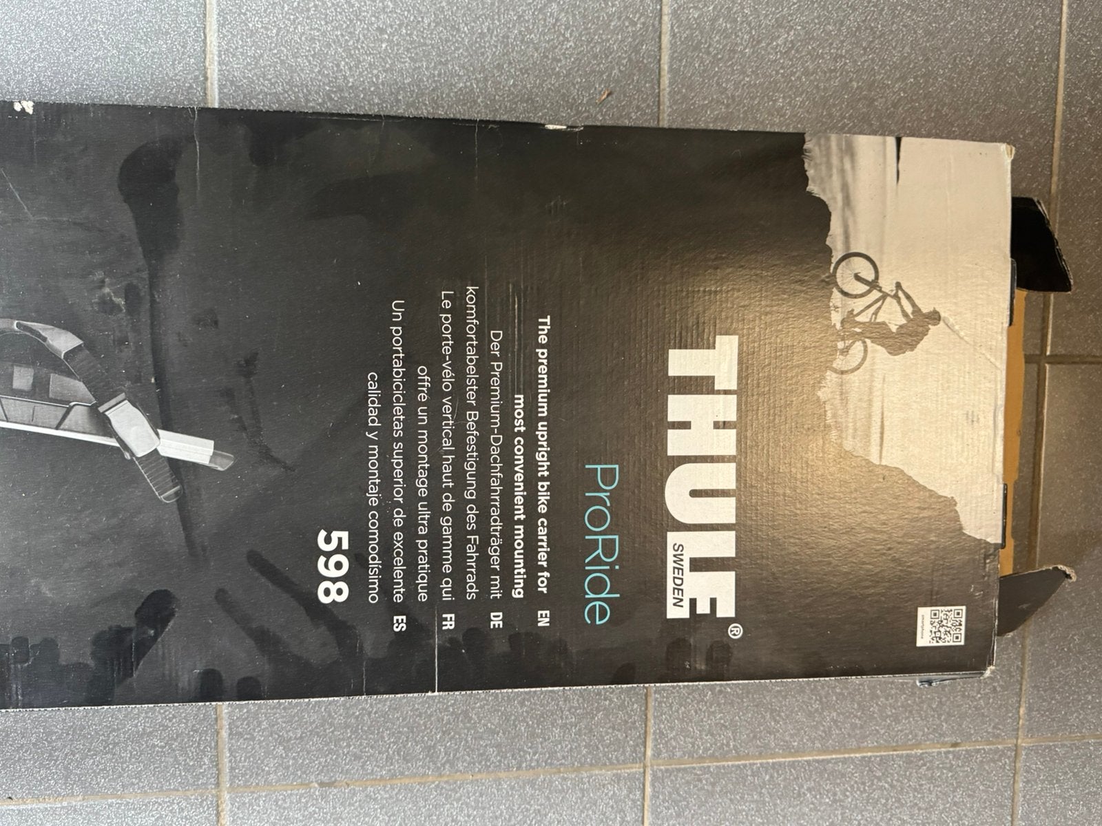 THULE proride 598 fietsendrager, Enlèvement, 1 vélo, Comme neuf, Galerie de toit