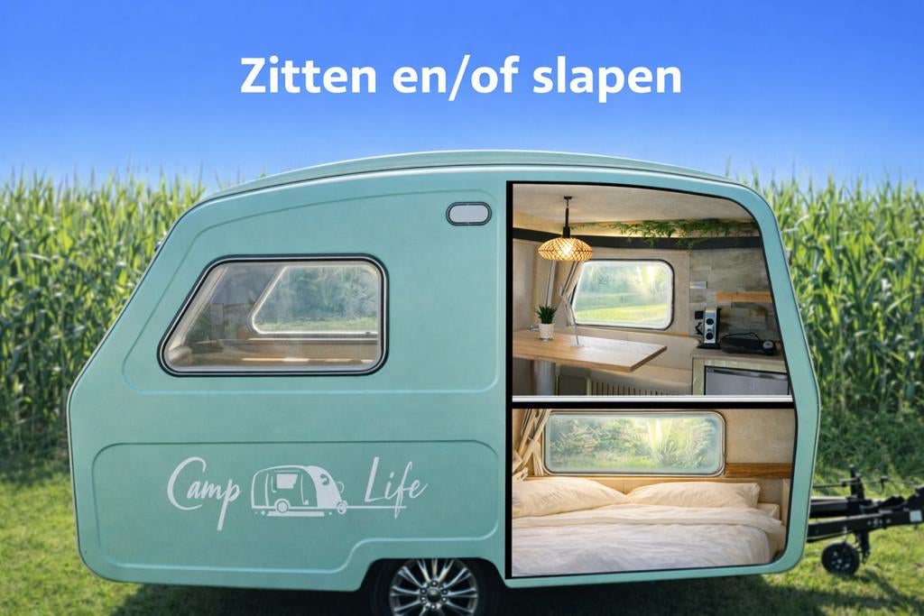 TE HUUR: Retro caravan -750kg, Enlèvement ou Envoi