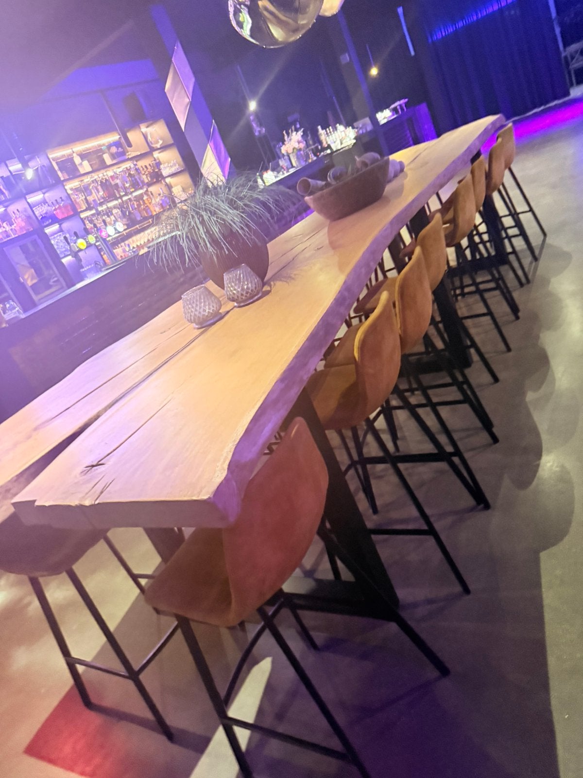 Eiken houten tafel 5 meter, Huis en Inrichting, Tafels | Statafels, Ophalen, Zo goed als nieuw