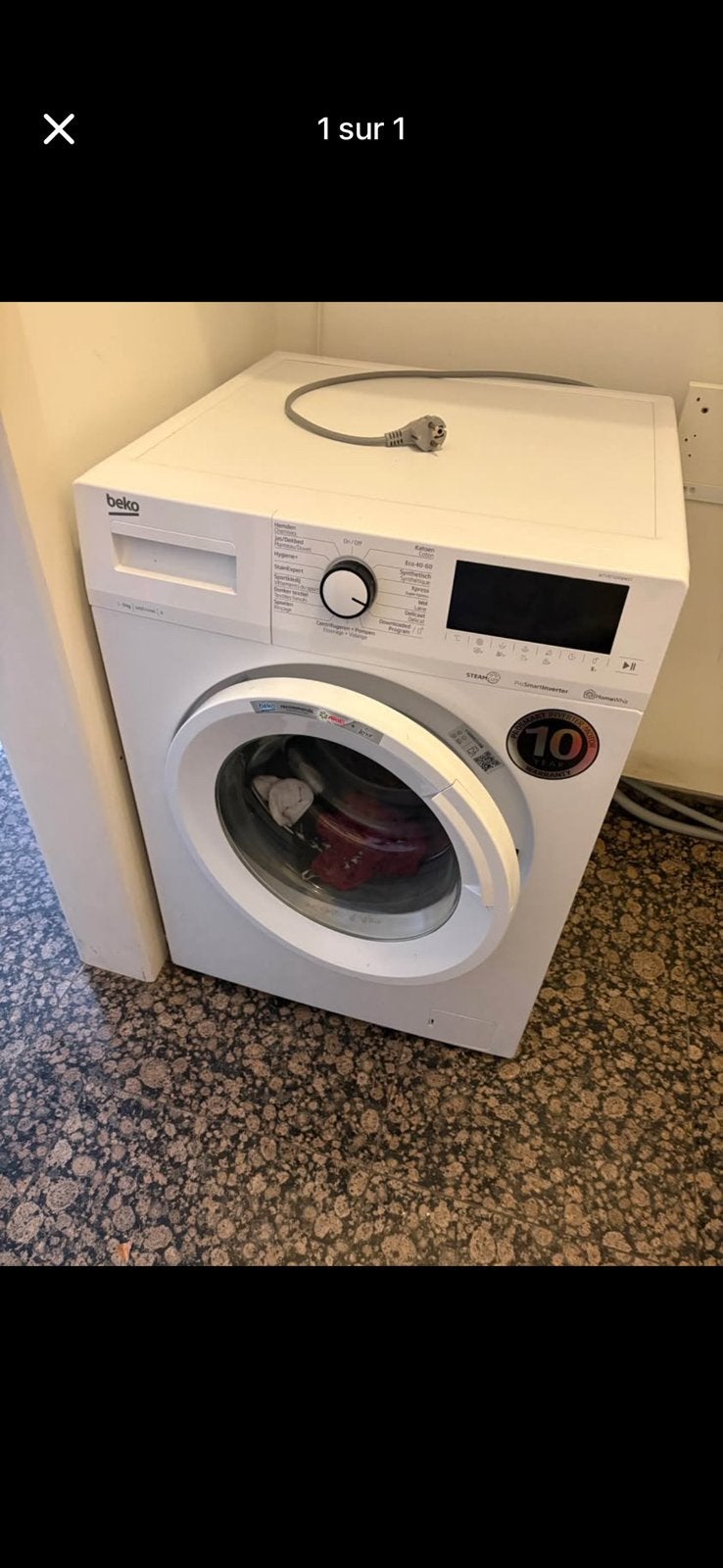 Machine beko, Electroménager, Lave-linge, Enlèvement, Comme neuf