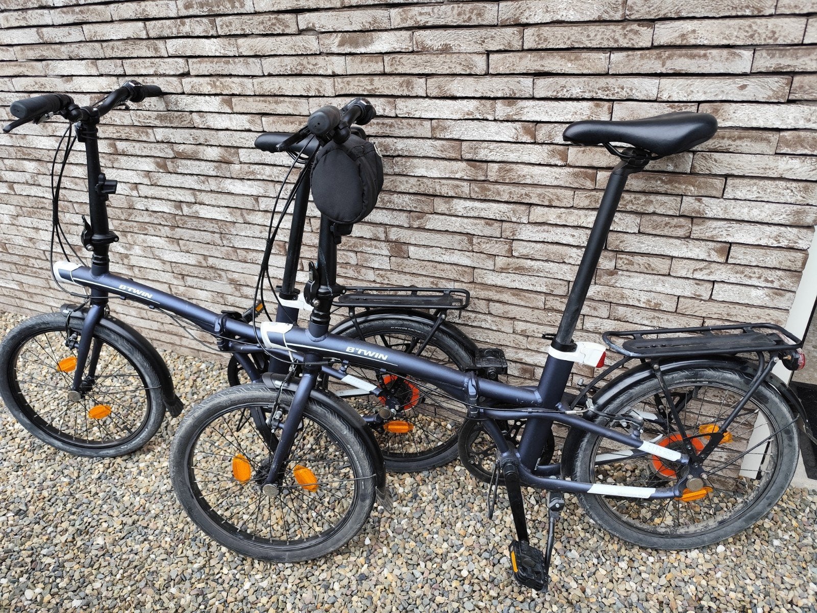 2x plooifiets B'twin tilt 500, Fietsen en Brommers, Ophalen, Gebruikt, Totaal opvouwbaar, Velgrem