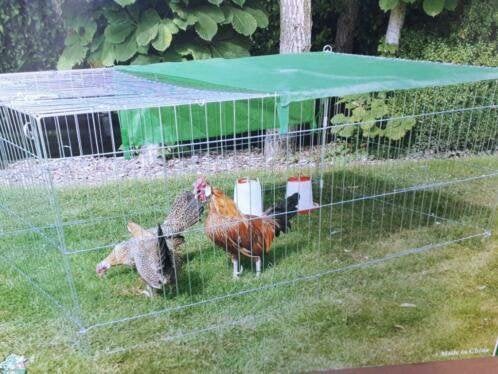 kippenren konijnenren , met puntdak gegalvaniseerd, Dieren en Toebehoren, Pluimvee | Toebehoren, Ophalen, Nieuw, Kippenhok of Kippenren