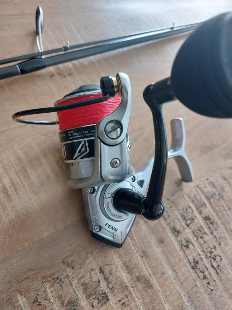 Zeebaars spinhengel, Watersport en Boten, Hengelsport | Roofvissen, Ophalen, Molen