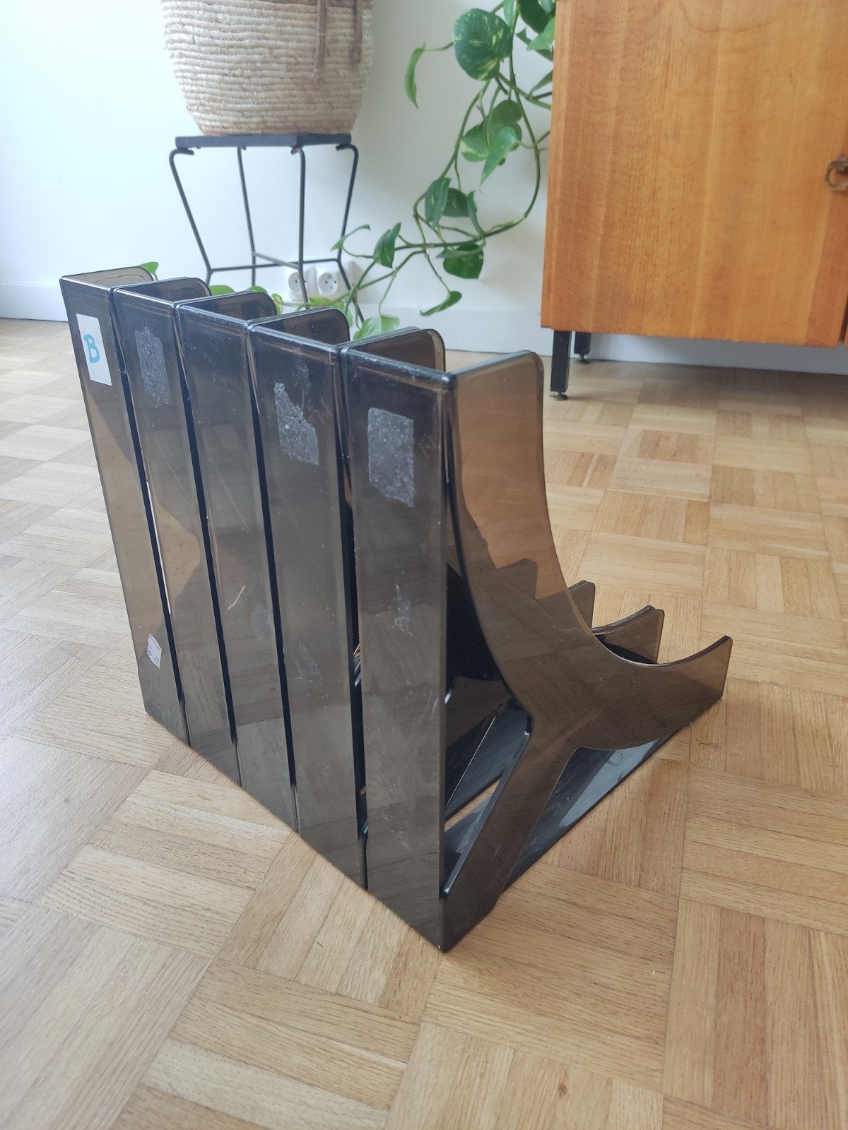 vintage rek voor vinylplaten, Ophalen of Verzenden