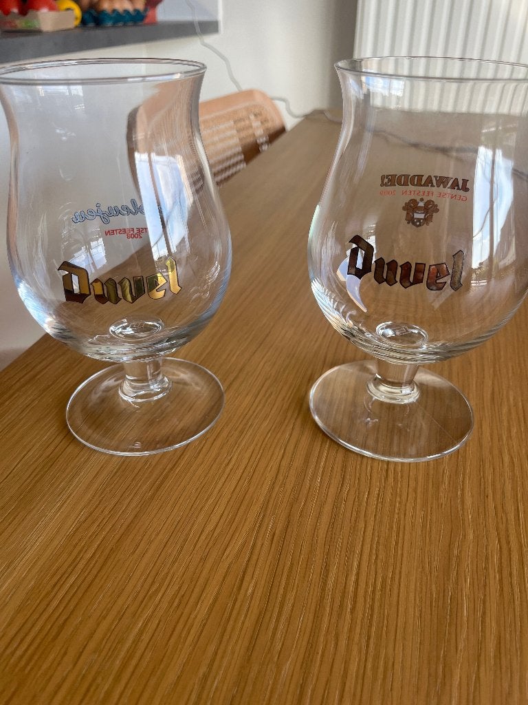 Duvel - Gentse Feesten 2008 & 2009, Verzamelen, Ophalen of Verzenden, Zo goed als nieuw, Glas of Glazen, Duvel
