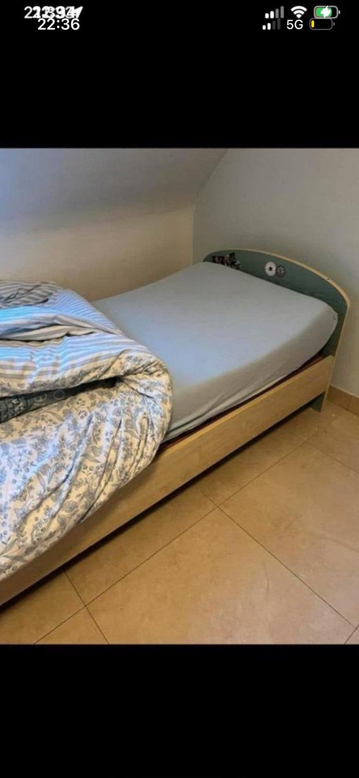 Bed, matras, vering, nachtkastje, Ophalen, Gebruikt